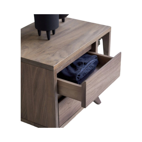 Fabiola Walnut Wood Bedside 2