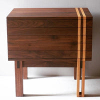 Fabron Walnut Wood Nightstand 1