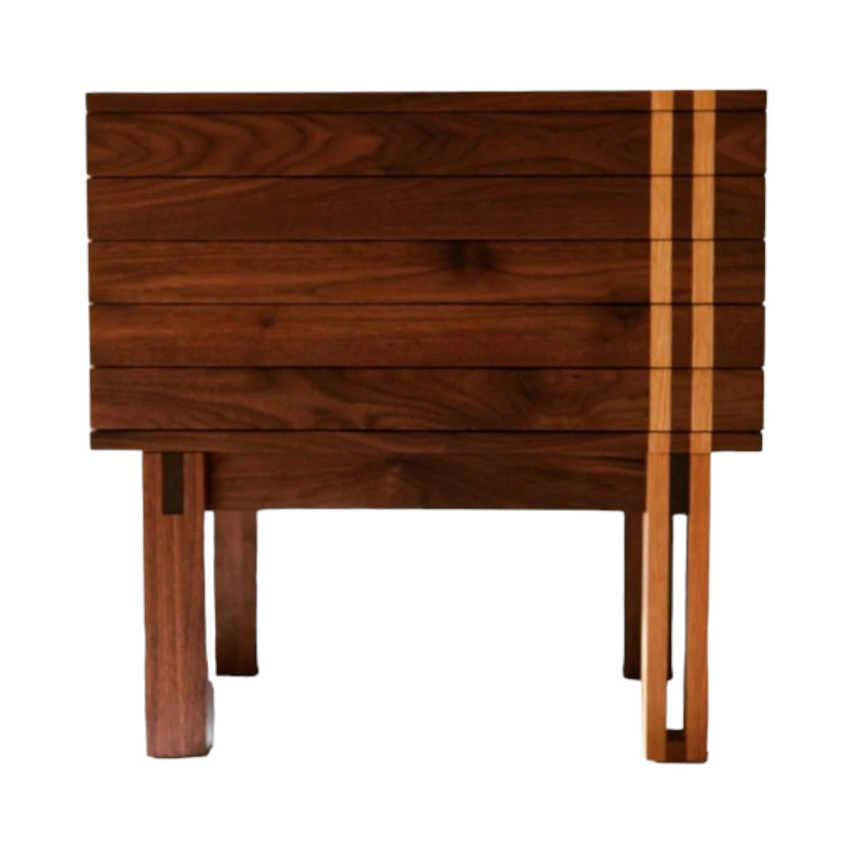 Fabron Walnut Wood Nightstand 3