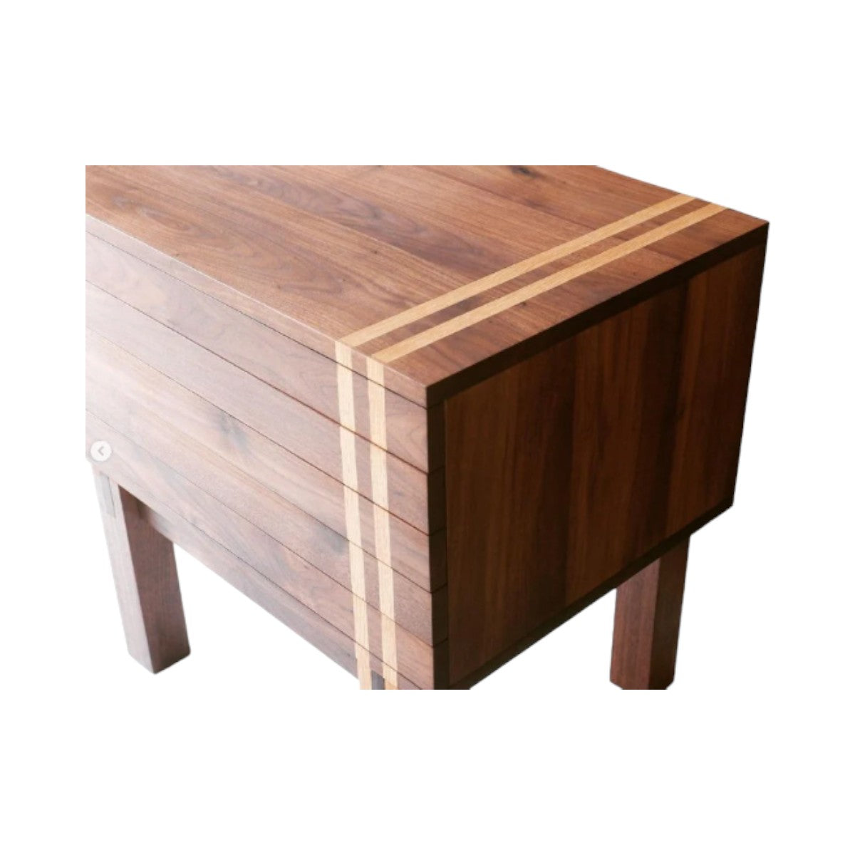 Fabron Walnut Wood Nightstand 4