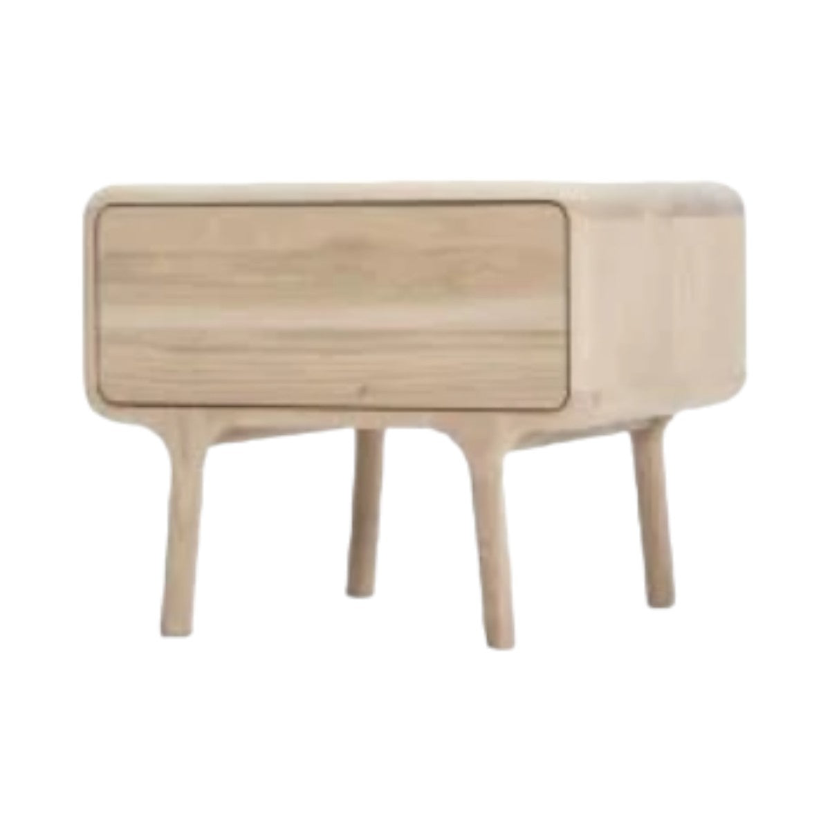 Faris Oak Wood Bedside 3