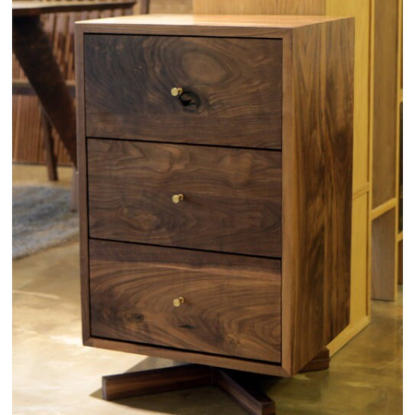 Farley Walnut Wood Nightstand 1