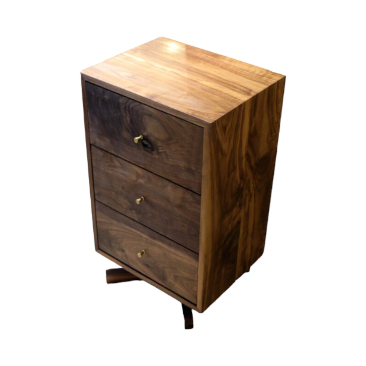 Farley Walnut Wood Nightstand 2