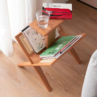 Ferdi Ash Wood & Rattan End Table 2