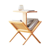 Ferdi Ash Wood & Rattan End Table 3