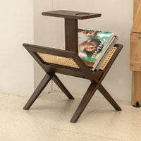 Ferdi Ash Wood & Rattan End Table 7