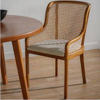 Haben Teak Wood Rattan Dining Chair