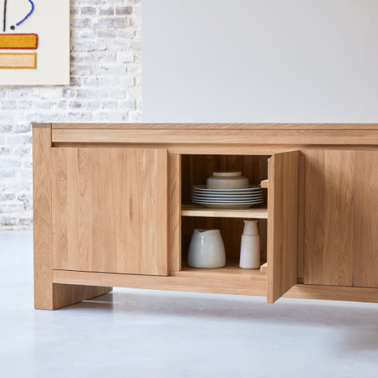 Halen Oak Wood Cabinet & Sideboard 3