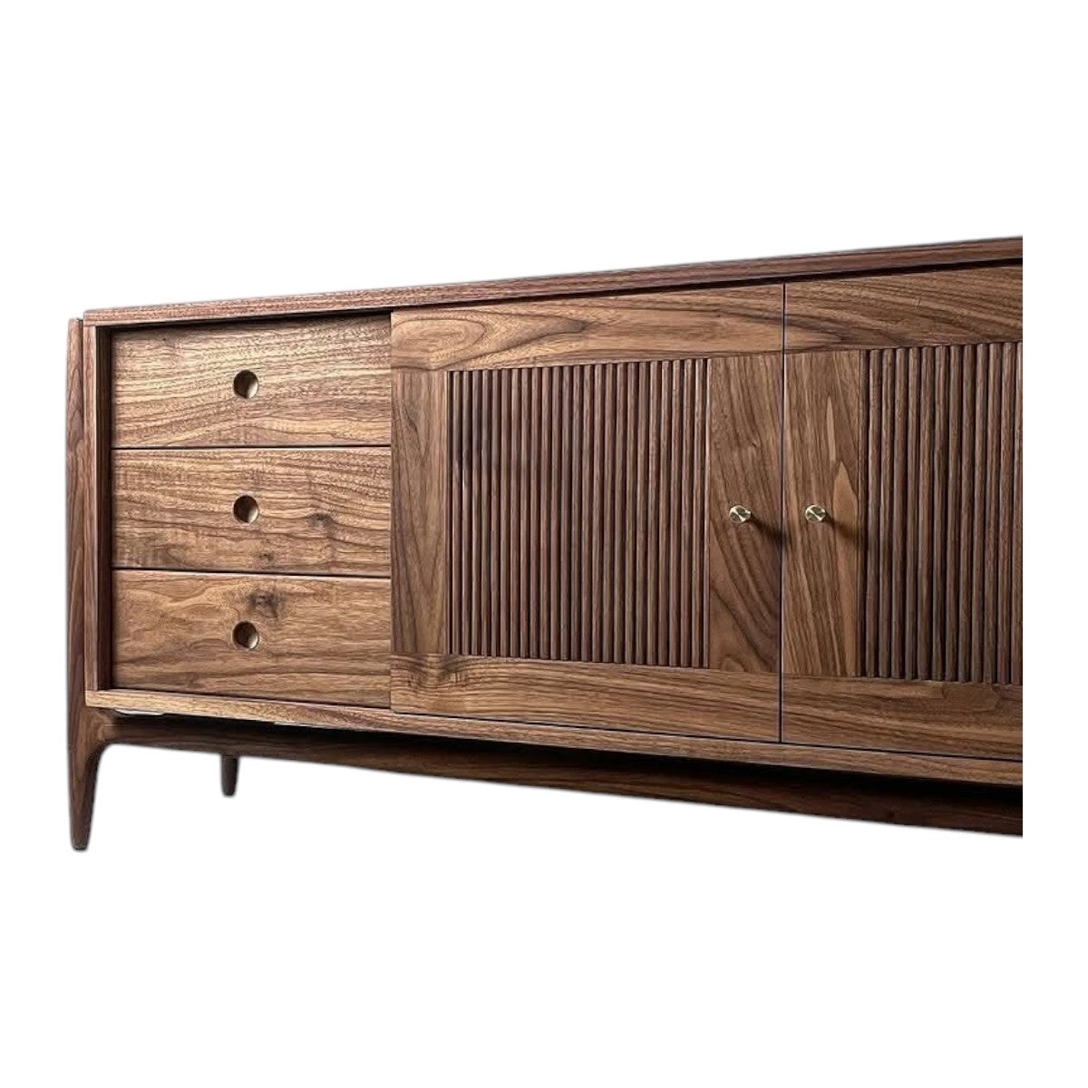 Harmon Walnut Wood TV Unit 4