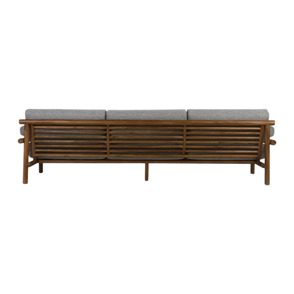 Henri Teak Wood & Fabric 3 Seater Sofa – Stylish and Durable Living Room Furniture