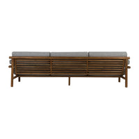 Henri Teak Wood & Fabric 3 Seater Sofa – Stylish and Durable Living Room Furniture