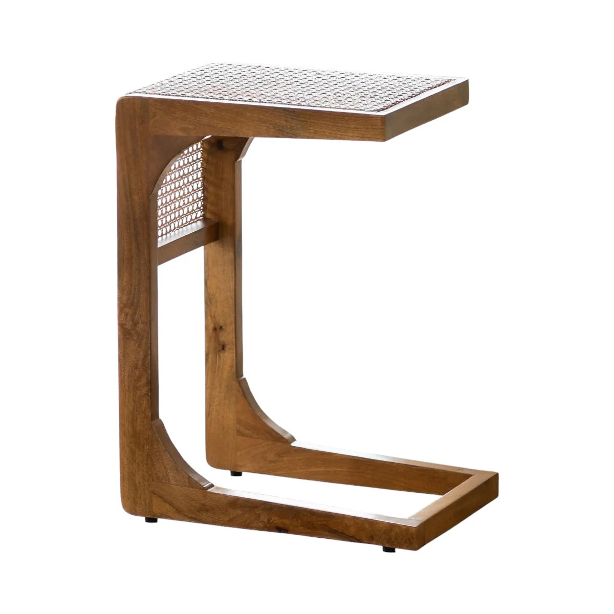 Jace Teak Wood & Cane Side Table