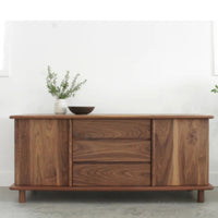 Jamese Walnut Wood Cabinet & Sideboard 1