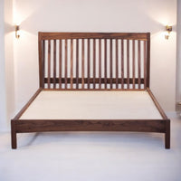 Jase Walnut Wood Bed