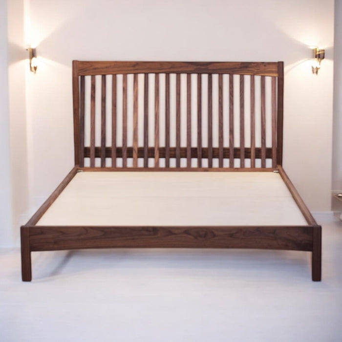 Jase Walnut Wood Bed