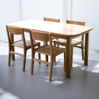 Jaser Oak Wood Dining Table