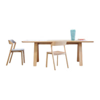 Jaslene Oak Wood Dining Table