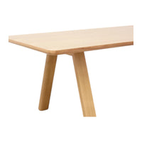 Jaslene Oak Wood Dining Table