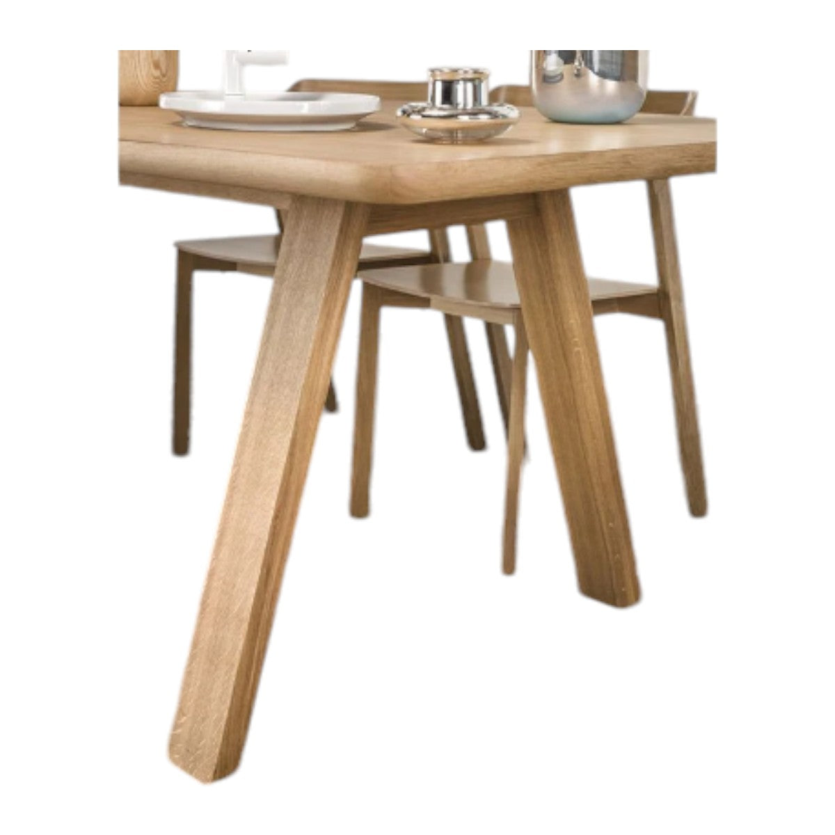 Jaslene Oak Wood Dining Table