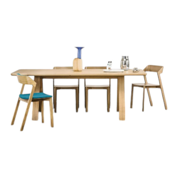 Jaslene Oak Wood Dining Table