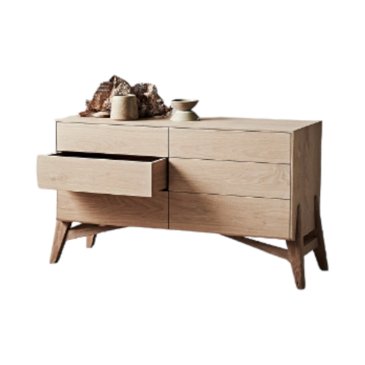 Jasna Oak Wood Chest of Drawers 3