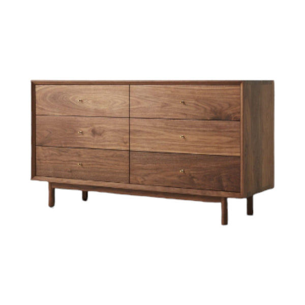 Jason Walnut Wood Chest Of Drawers 2