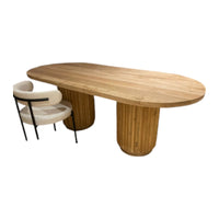 Javon Oak Wood Dining Table