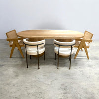 Javon Oak Wood Dining Table