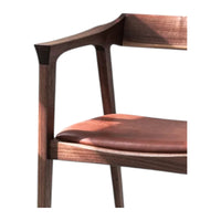 Jonas Walnut Wood Arm Chair 6