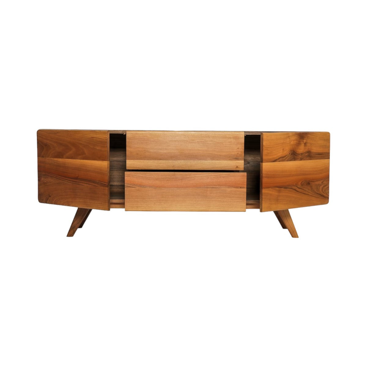 Josue Walnut Wood TV Unit 4