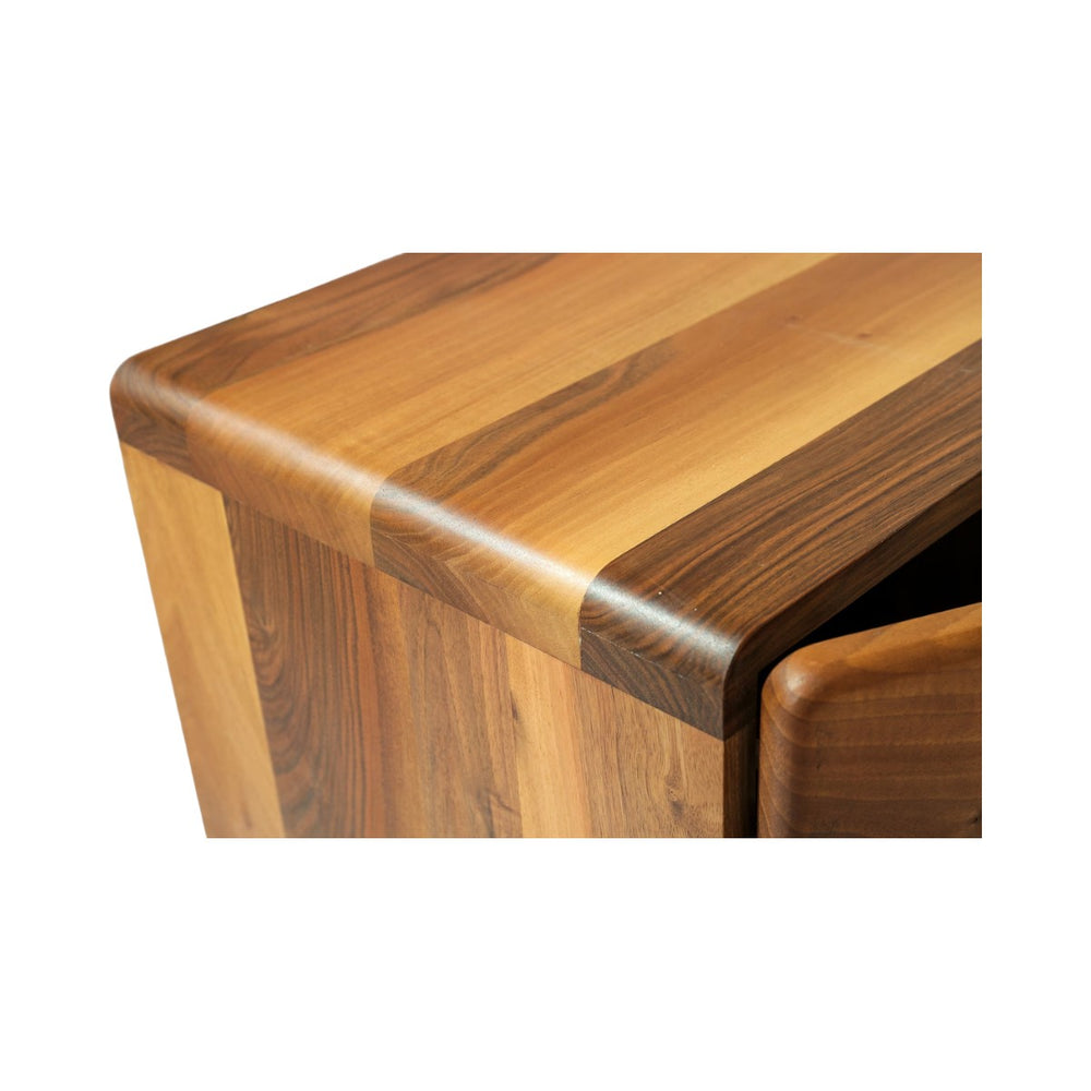 Buy Josue Walnut Wood TV Unit Online – Nismaaya Decor