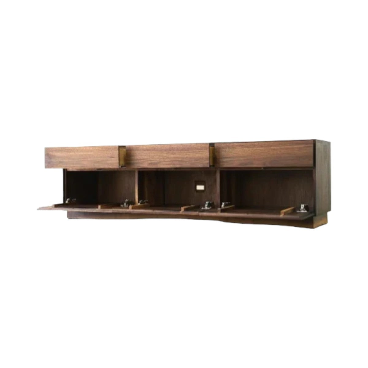 Maceo Walnut Wood Cabinet & Sideboard 3