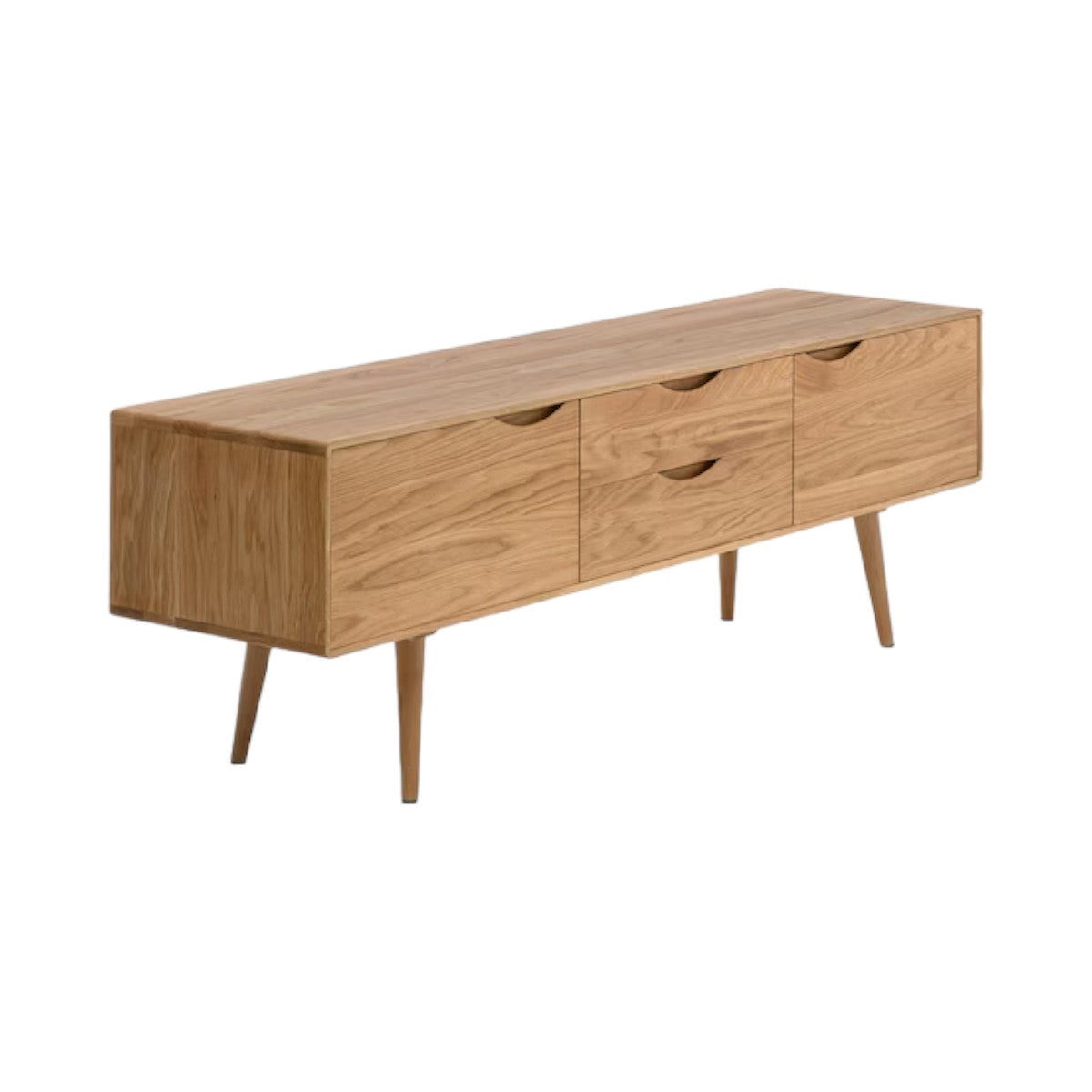 Malle Oak Wood TV Unit 3