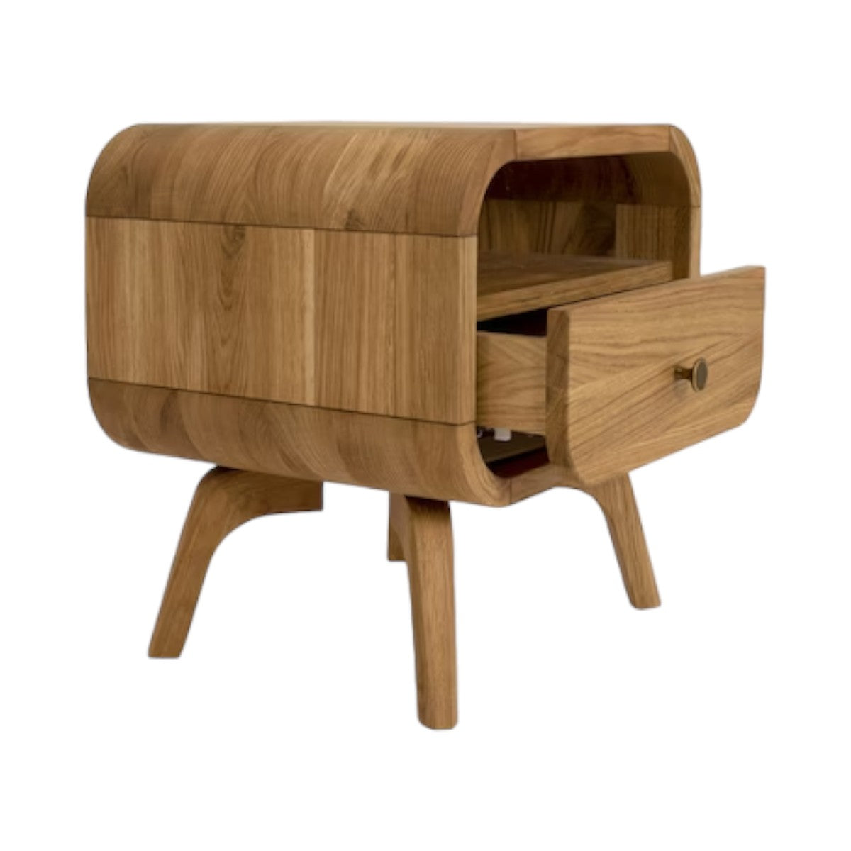 Manrico Oak Wood Bedside 7