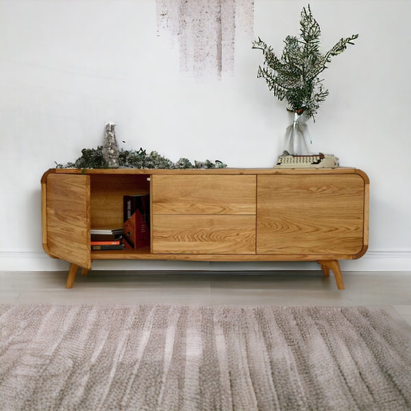 Marc Oak Wood Cabinet & Sideboard 1