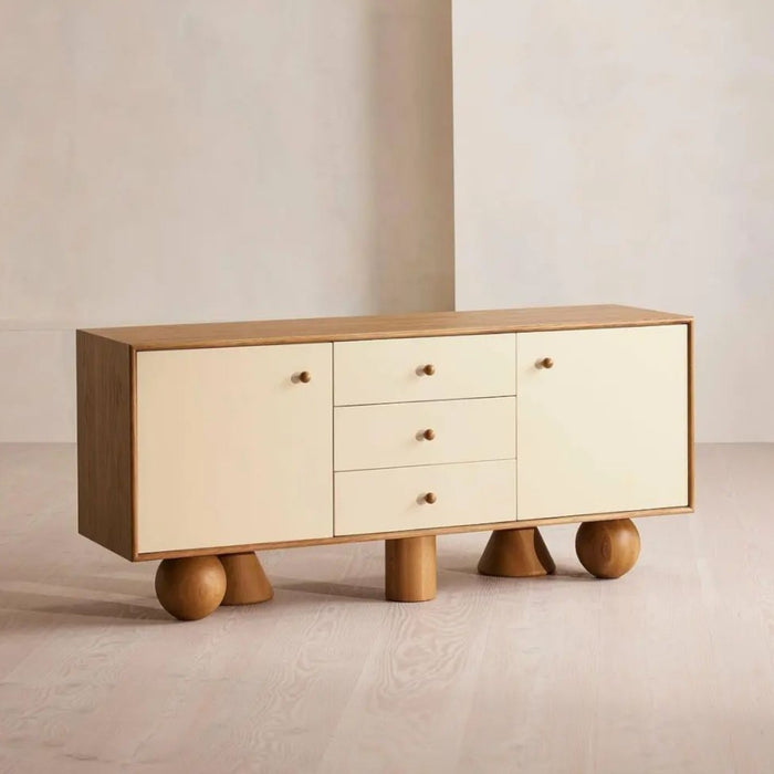 Marcel Oak Wood Cabinet & Sideboard 1