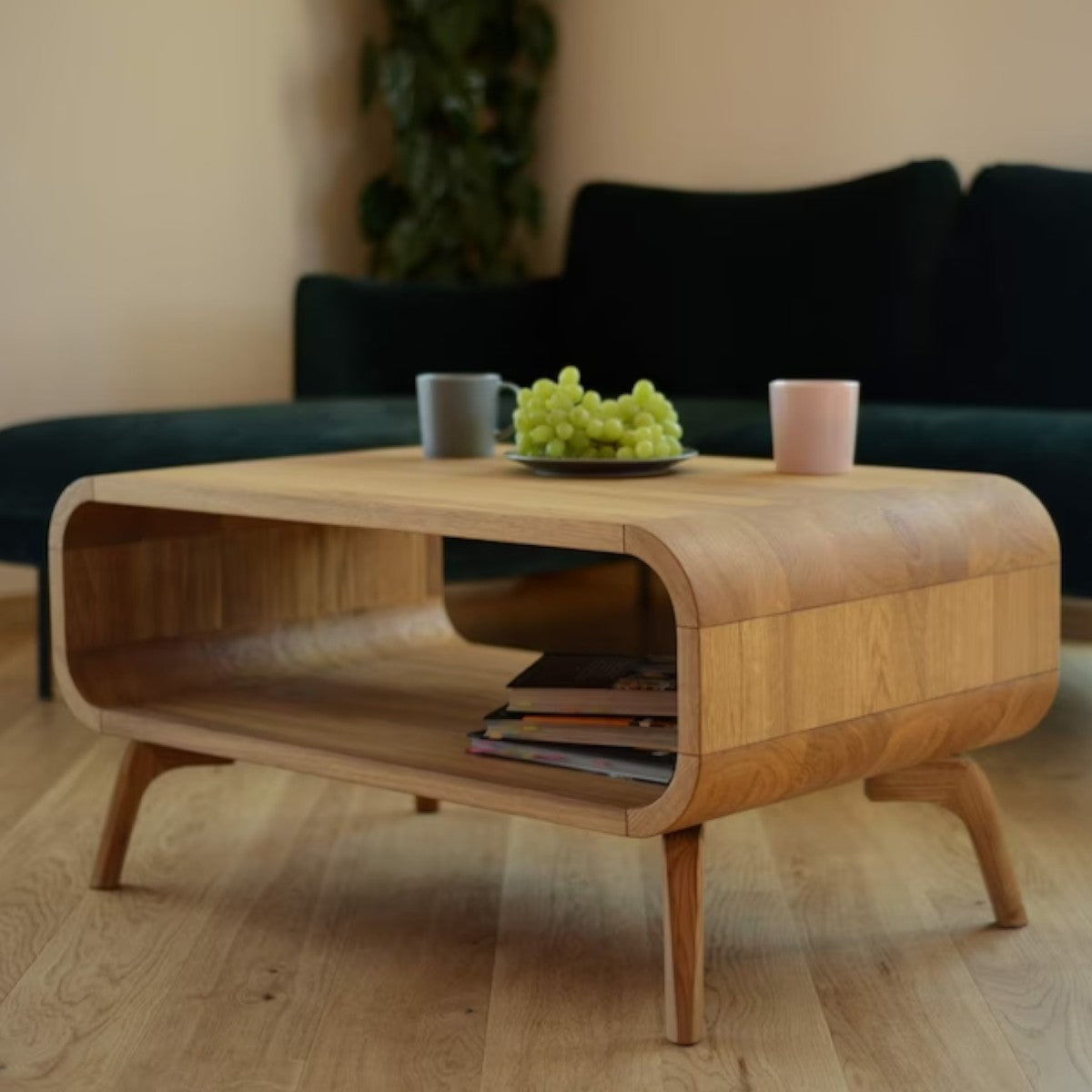 Marcel Oak Wood Coffee Table – Nismaaya Decor