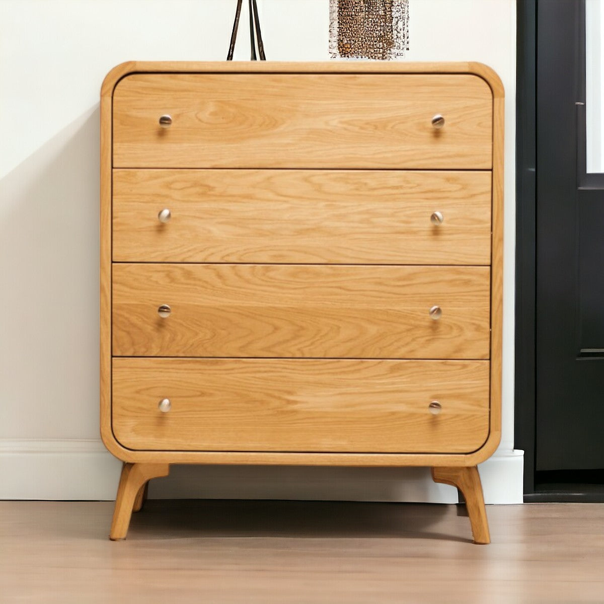 Marcelina Oak Wood Chest of Drawers 1