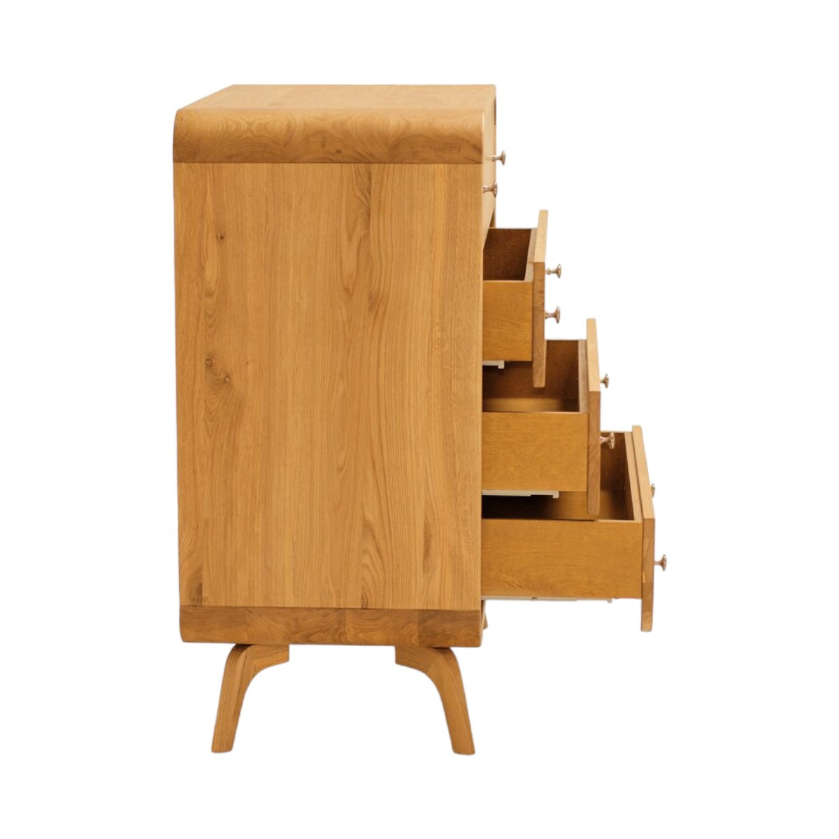 Marcelina Oak Wood Chest of Drawers 3