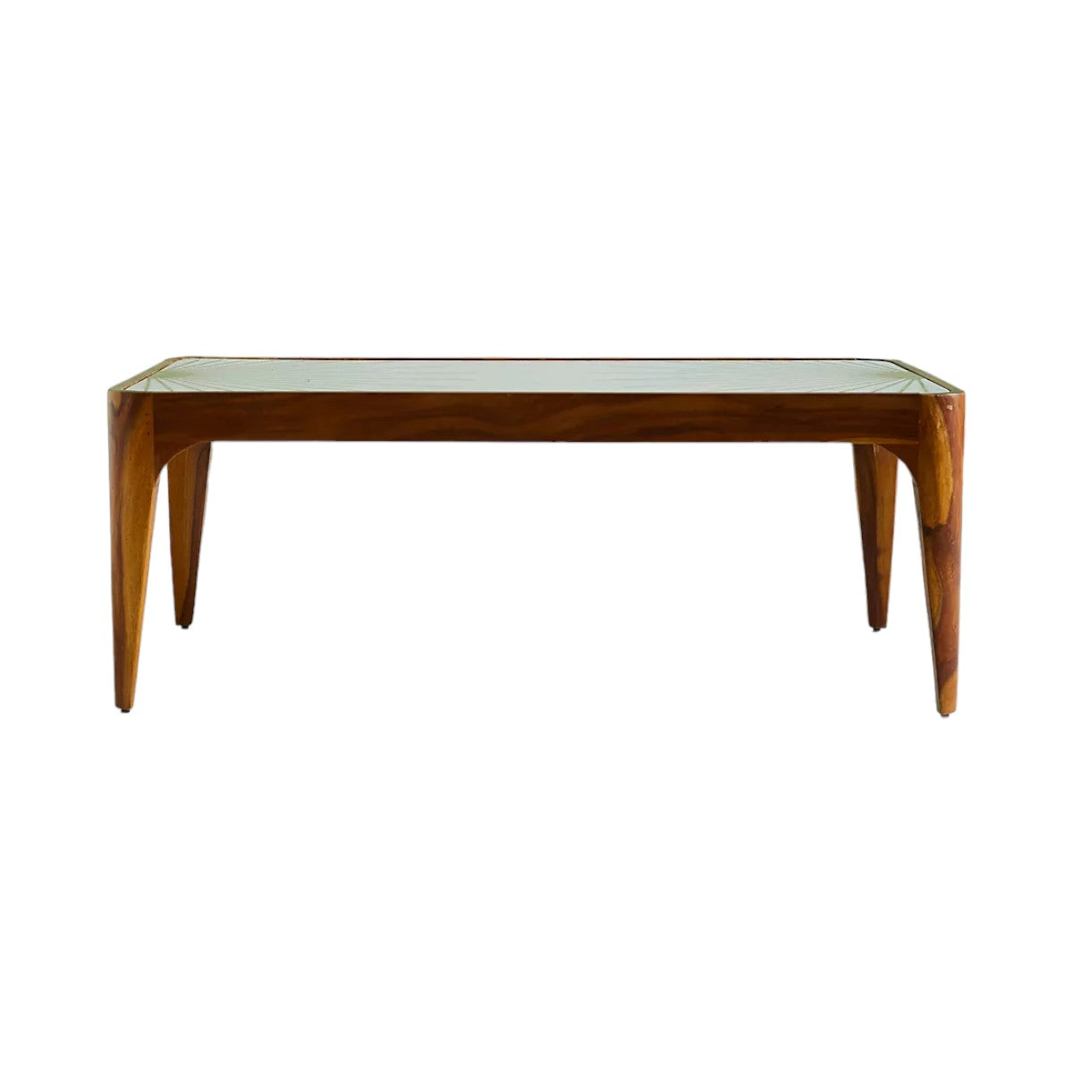 Maren Brass Starburst Rectangular Coffee Table 2