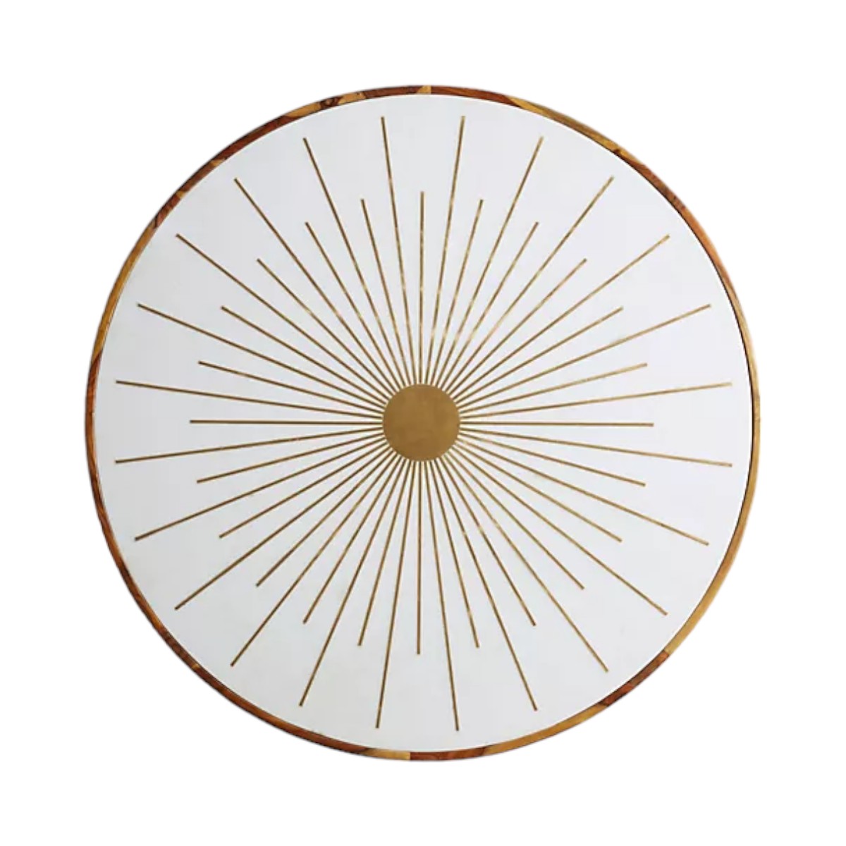 Maren Brass Starburst Round Coffee Table 3