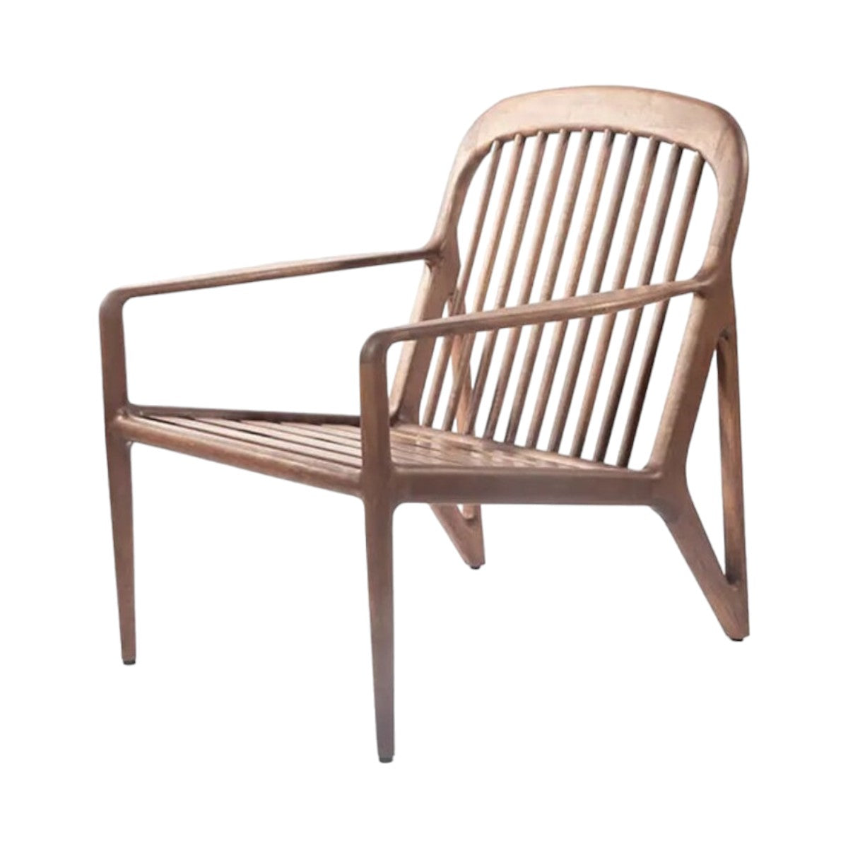 Marnina Walnut Wood Lounge Chair 4