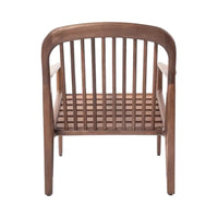 Marnina Walnut Wood Lounge Chair 6