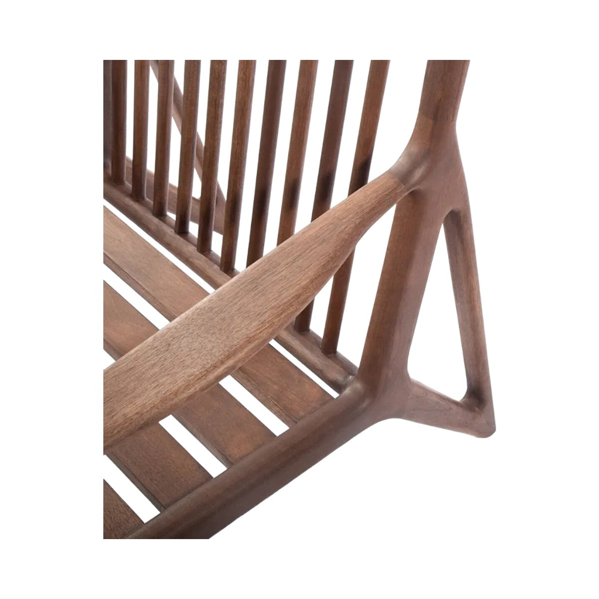 Marnina Walnut Wood Lounge Chair 8