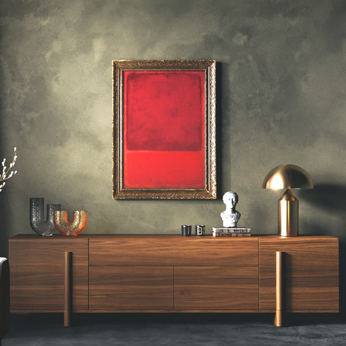 Melanion Walnut Wood TV Unit Cabinet & Sideboard