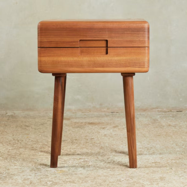 Meriel Walnut Wood Bedside 1