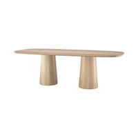 Neci Oak Wood Dining Table 3