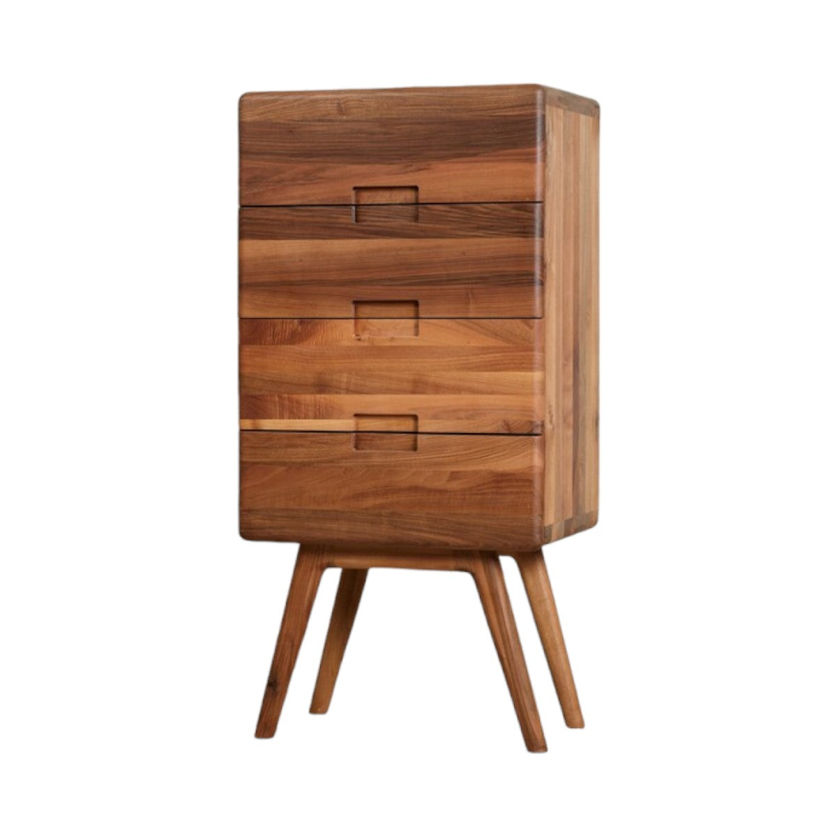 Nevio Walnut Wood Chest of Drawers 2