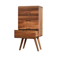 Nevio Walnut Wood Chest of Drawers 43