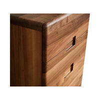 Nevio Walnut Wood Chest of Drawers 6